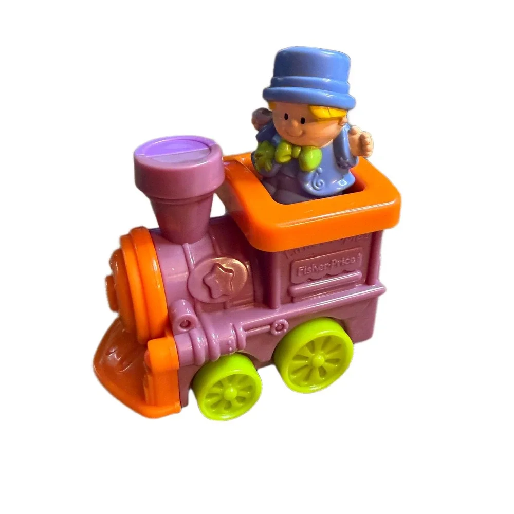Fisher-Price Little People Purple Train Engine McDonalds Happy Meal Toy 2002